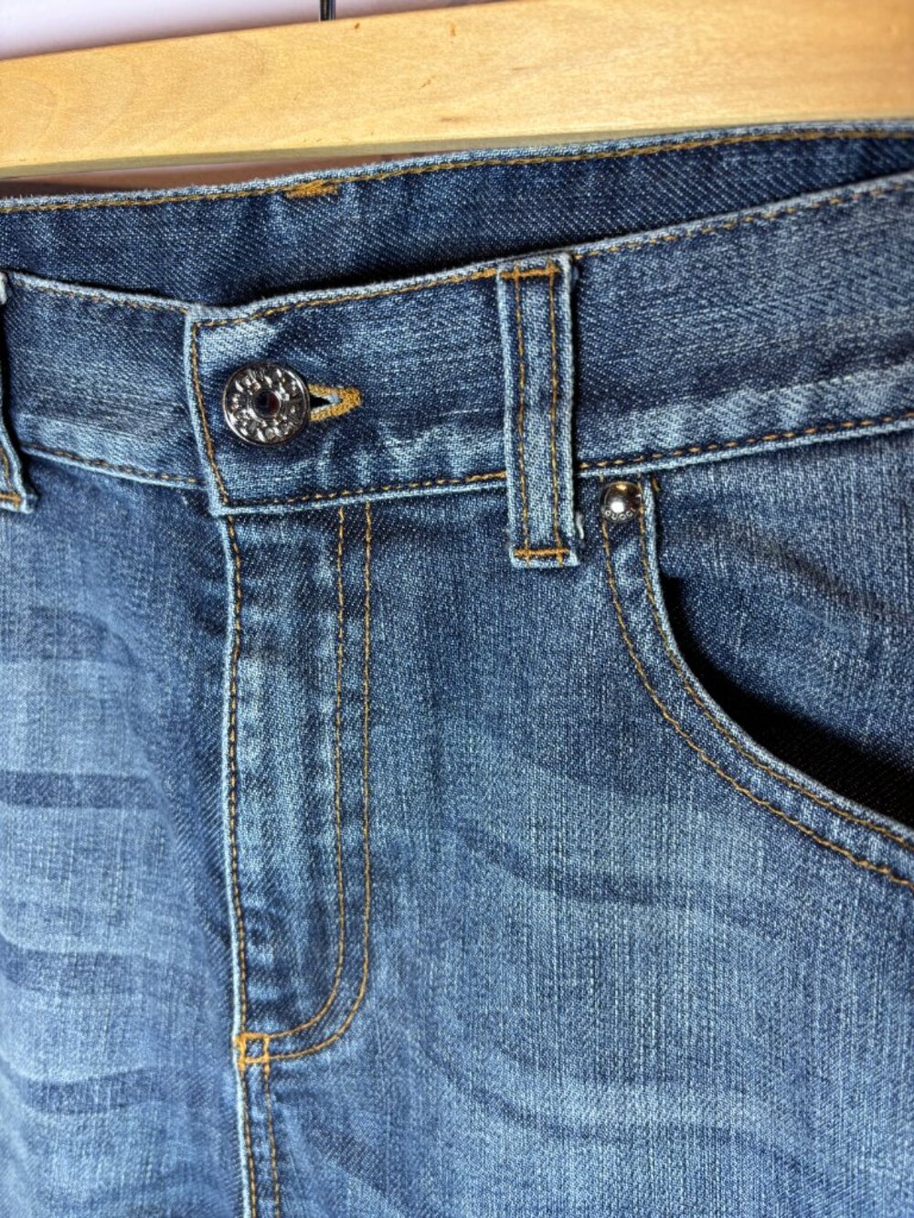 Gucci Blue Stretch Denim Boyfriend Fit Chic Designer Jeans Women’s Size 42 - Picture 2 of 11